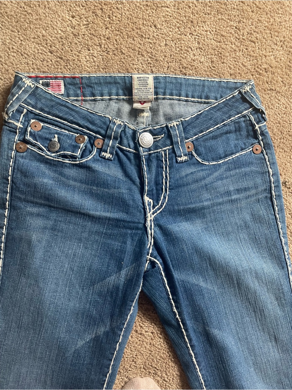 True Religion Women's Blue Bootcut Jeans - Picture 3 of 8